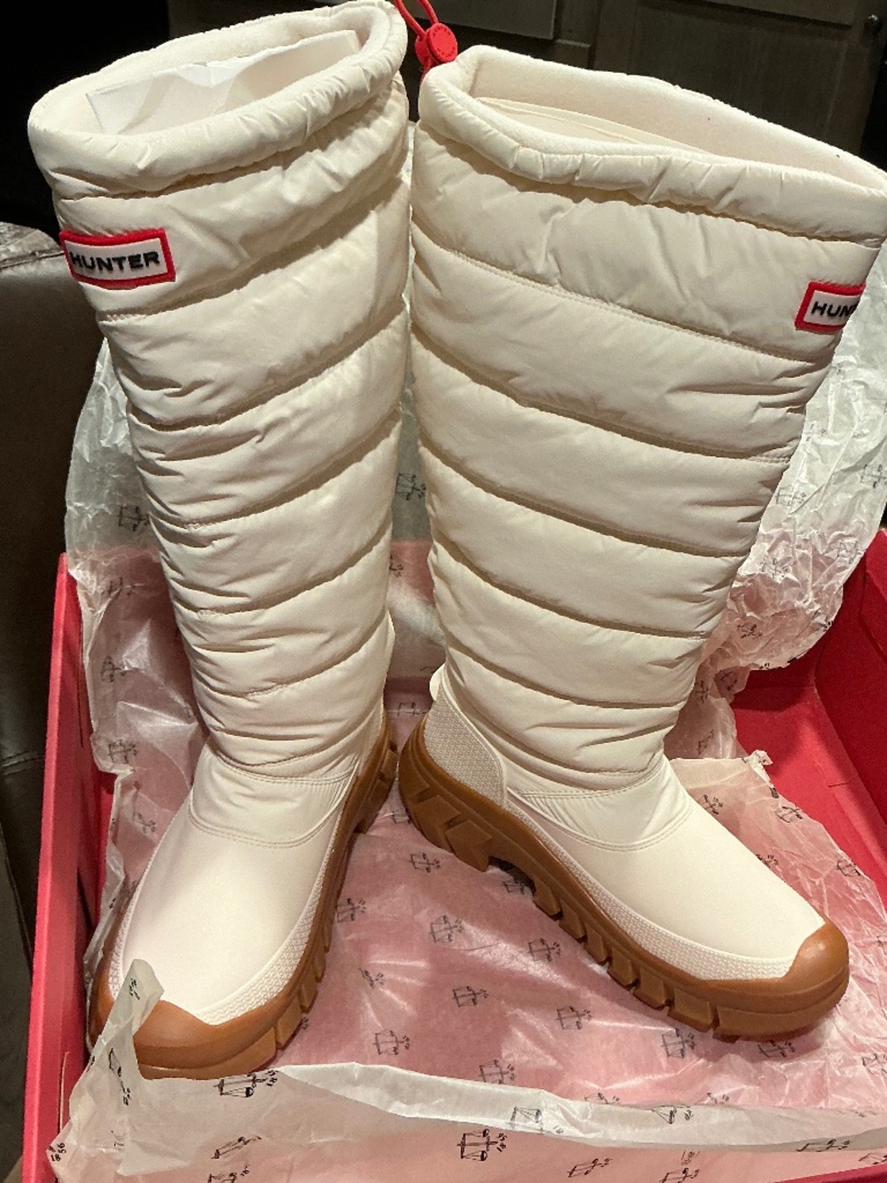 NIB Hunter Intrepid Tall boots, Size 8